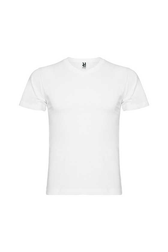 T-shirt with V-neckline-SAMOYEDO
